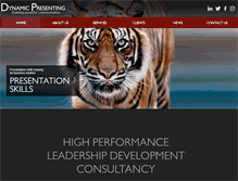 Tablet Screenshot of dynamic-presenting.com